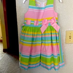 Children dress size 4T true to size, worn 1 time.
